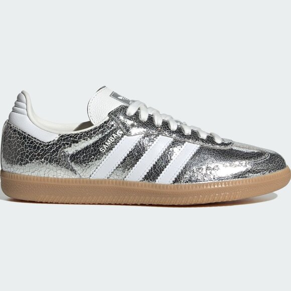 Adidas Samba OG Women’s Sneakers – Silver/White - Picture 1 of 9